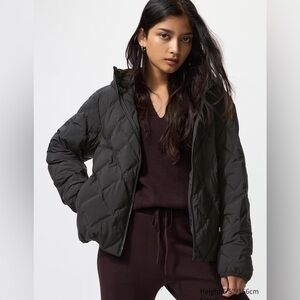 Uniqlo Black Quilted Jacket - New, Size M